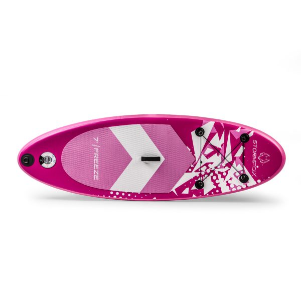 Freeze Kids Stand Up Paddle Board Kit - Pink- 7' - Image 6